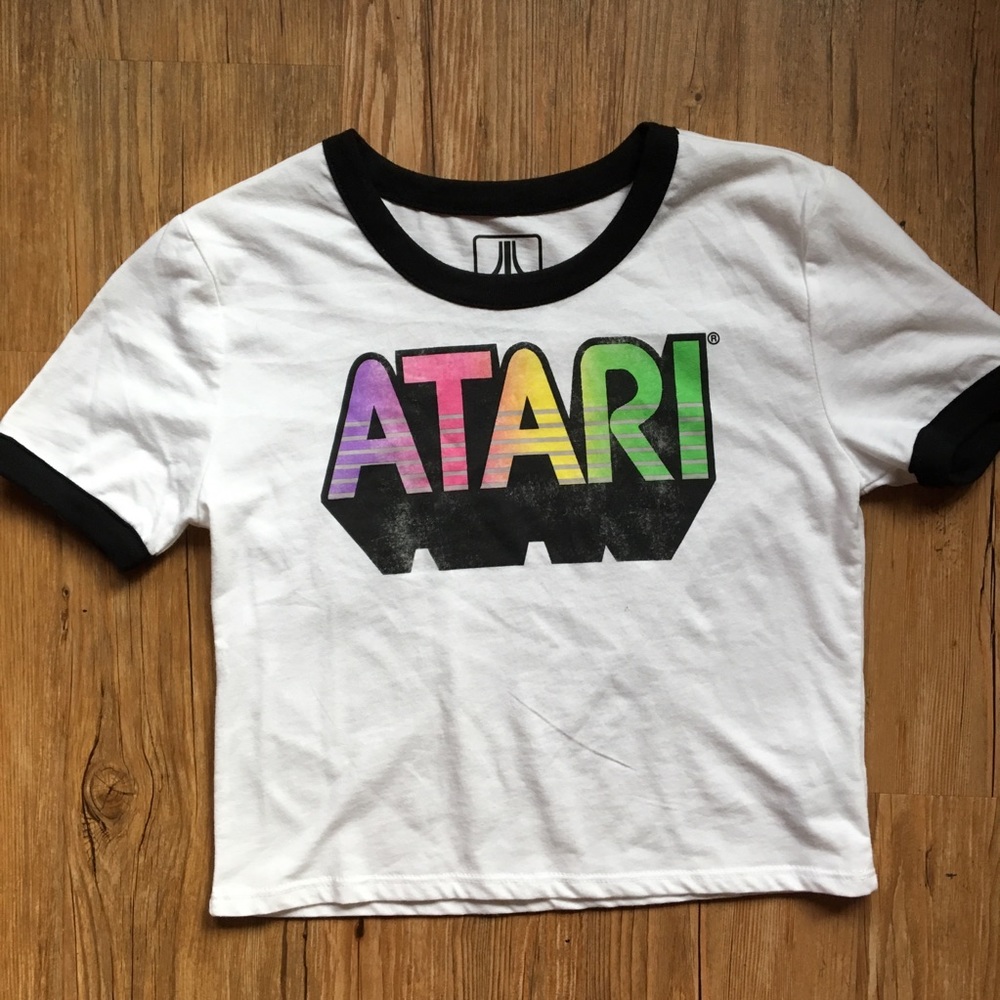 *SOLD* NWOT Forever 21 Retro Atari Ringer Crop Tee